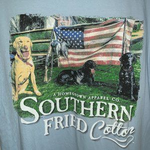 Southern Fried Cotton T-shirt Size LARGE